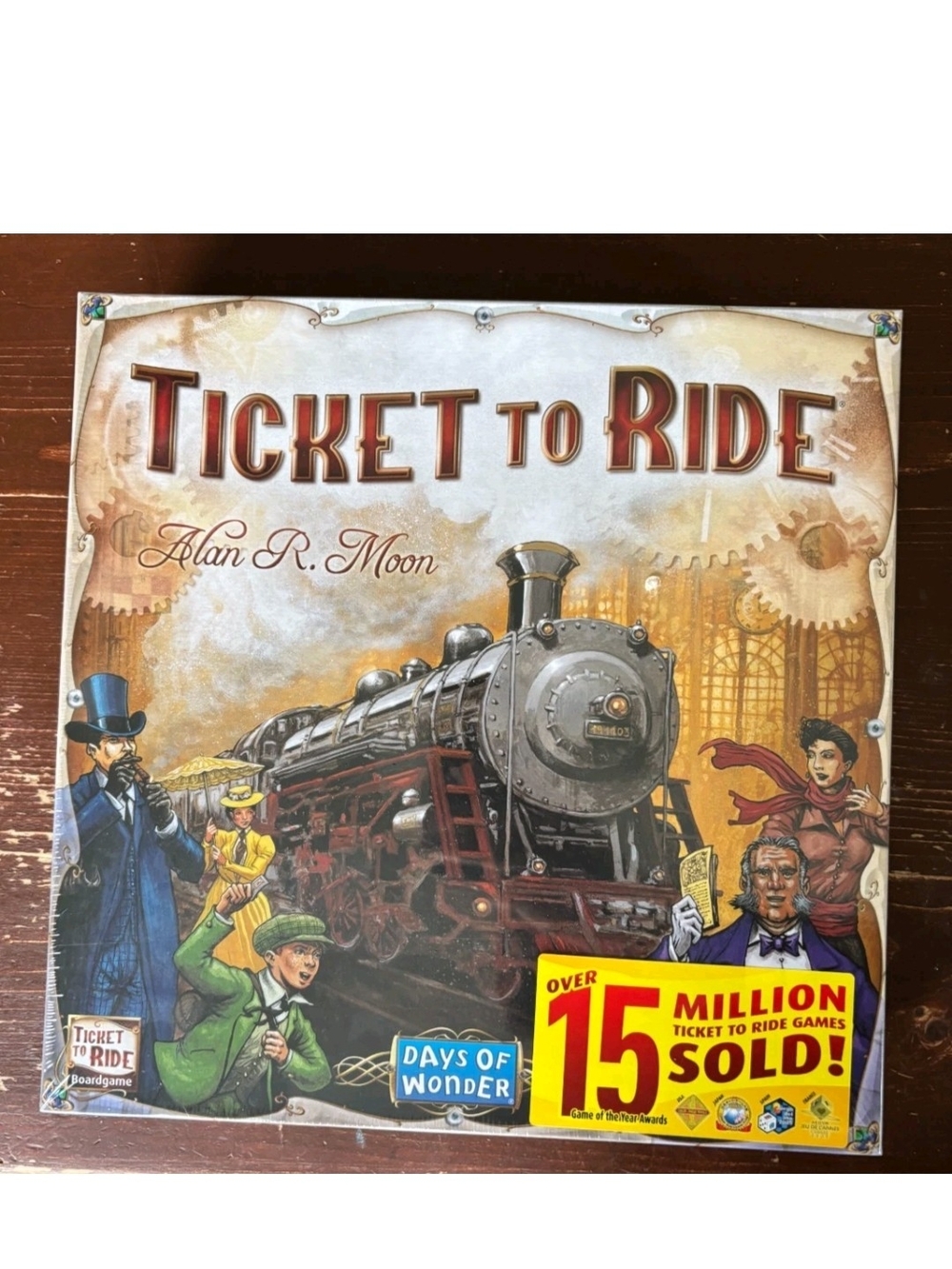 Ticket to Ride Board Game - Classic Train Adventure (Brown, Red, Black)